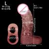 New Silicone Penis Sleeve Hollow Dildo Particle Stimulation Adult Toys Sex Toys Penis Male Thick and Thickened Penis Sheath Waterproof & Easy To Clean