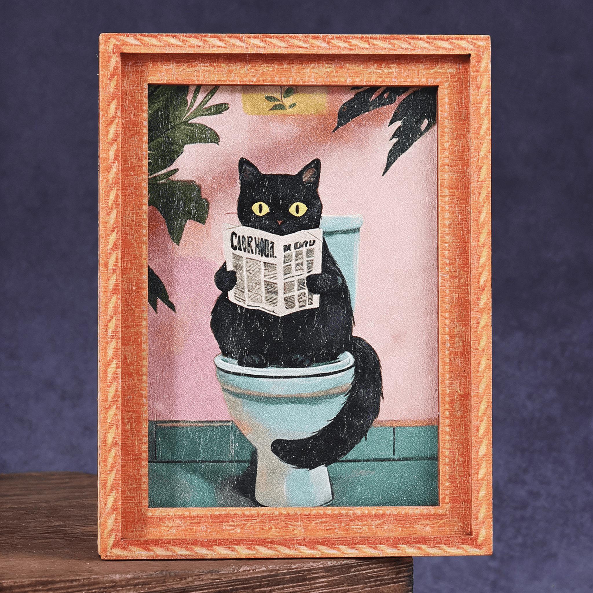 

Cute Cat Portrait Fridge Magnet Photo Frame Mini Size Refrigerator Magnet