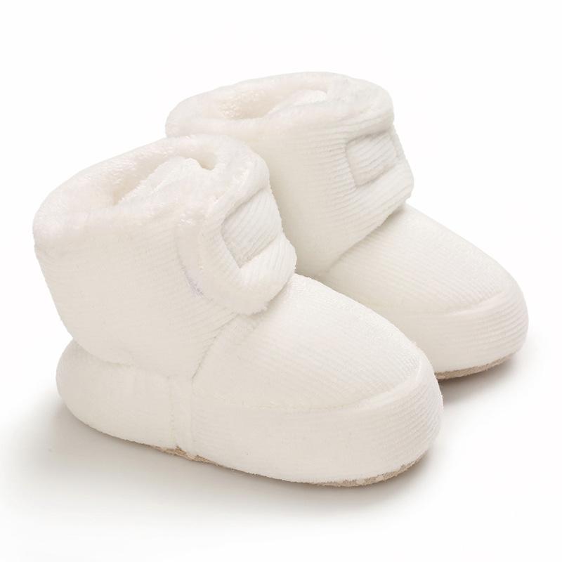 Autumn and Winter Men's and Women's Baby Warm Plus Velvet Soft-soled Snow Boots