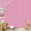 Powder Pink, Pink and White Striped Wallpaper for Living Room and Bedroom 50x1000