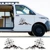 Mountain Compass Car Stickers For Van Camper Caravan Truck Camping Rv Cargo Motorhome Vinyl Decals Auto Decoration Accessories