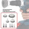 Multipurpose Steel Wire Drill Brush Attachments 9PCS Carbon Steel Wire Wheels For Grinding Rust Cleaning Polishing