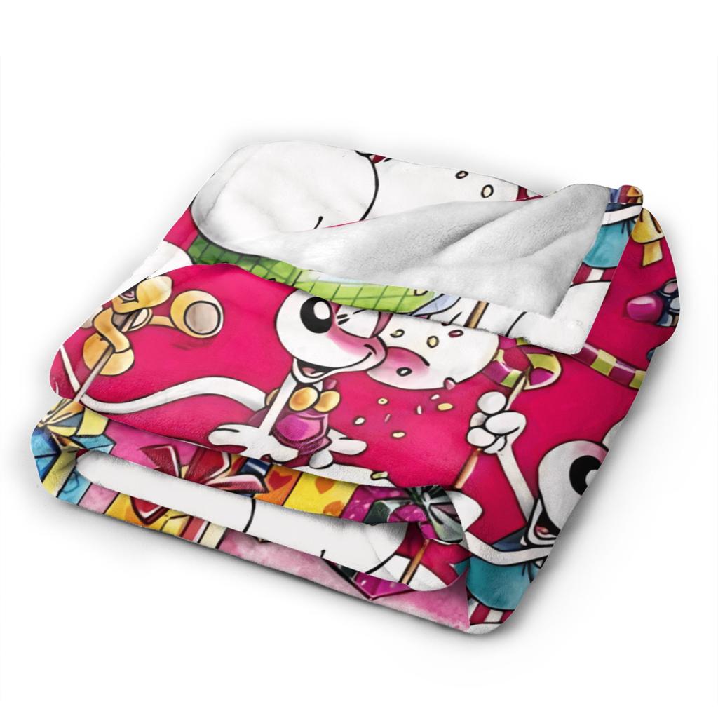 Diddl Buon Compleanno Coperta Calda Decorativa Peluche Biancheria da Letto Coperte Divertenti da Esterno Flanella Copriletto Copri Divano Letto