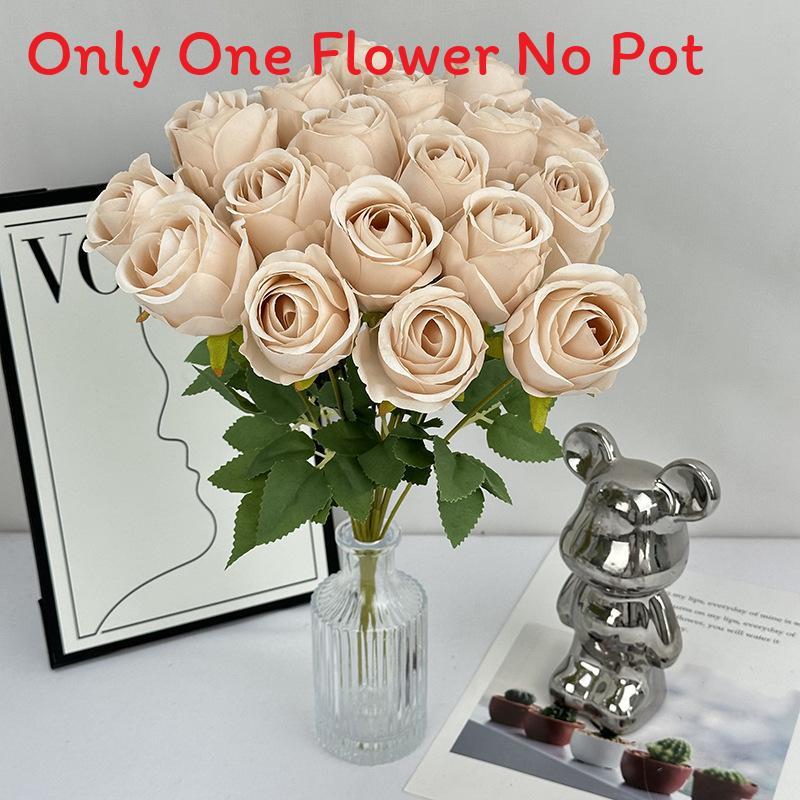 Elegant Flower Rose With Silk Texture For Wedding Photography Home Decor