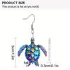 Y2K Colorful Turtle Acrylic Earrings For Women Chic Fashion Earrings Novelty Earrings Summer Vacation Casual Earrings