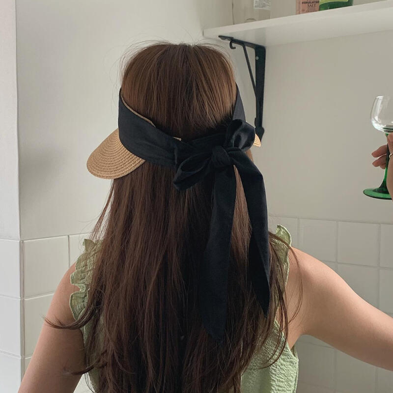 Женская соломенная шляпа от солнца с белой лентой из рафии, летняя шляпа ivory