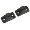 2PCS Sun Visor Mount Bracket Clip 94473143900 Black Compact Structure Scratch Resistant Fit for 924 944 968