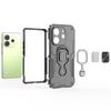 Dla Xiaomi Redmi Note 14 4G (164,84 mm) Etui Obrotowy Pierścień Podpórka PC + TPU Odporne na Wstrząsy Pokrowiec na Telefon