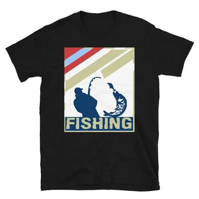Fishing Fisherman T-Shirt - Men's Summer Cotton Graphic Tee