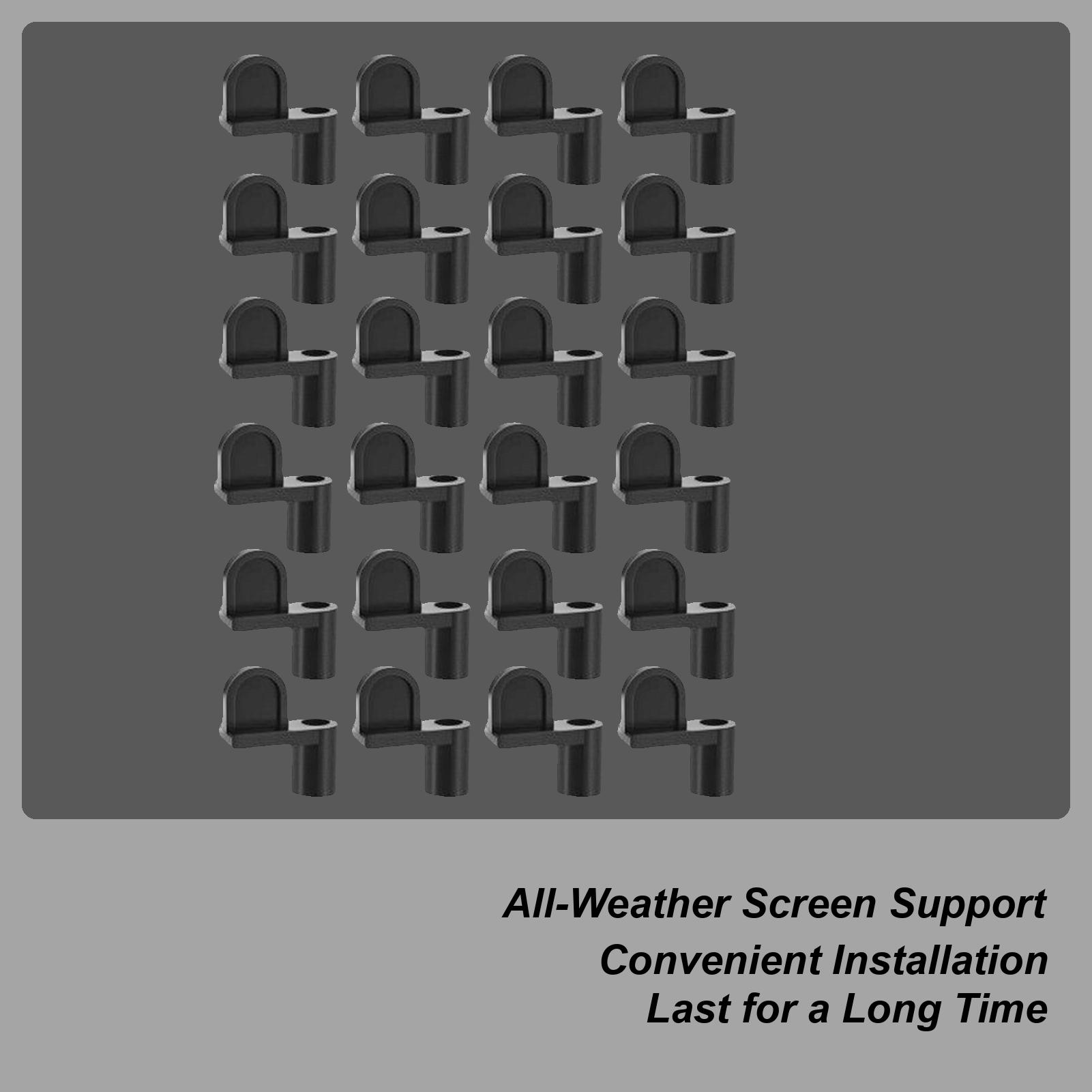 Window Screen Holder Clips 24 Pieces Window Screen Retainer Clips Hardware Tight Fit Storm Panels Offset Fasteners Replacement