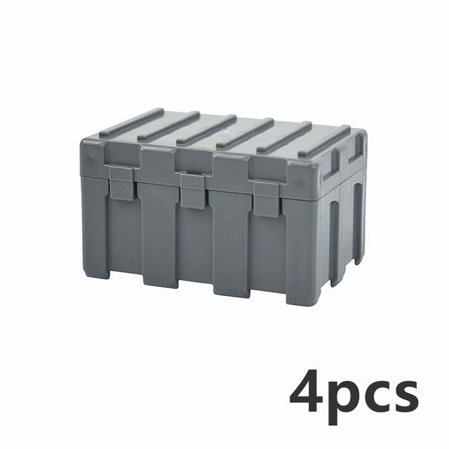 MOC Bricks Military Container Boxes Building Block Mini Figure Accessories Army Scene WW2 DIY Military Container Bricks