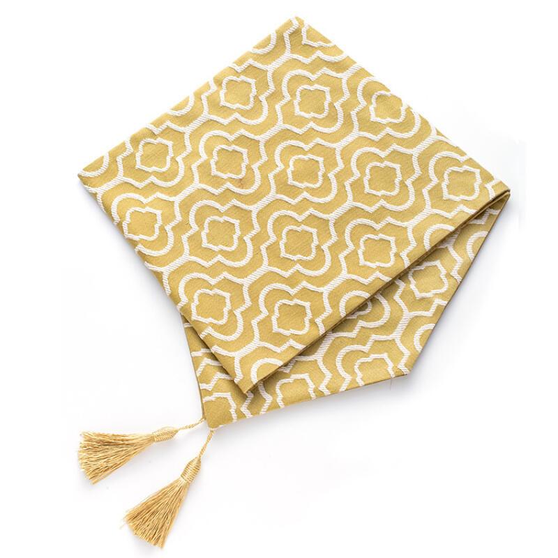 Bandeira de mesa de algodão leproso jacquard vento marroquino lenço de cauda de cama armário de sapatos de tv capa de mesa de cabeceira pano decoração de casa bandeira de mesa