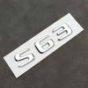 3D ABS Chrome Logo S63 Letters Car Trunk Emblem Badge Decal For Mercedes Benz S63 AMG W222 W221 C217 S63 Sticker Accessories QN1