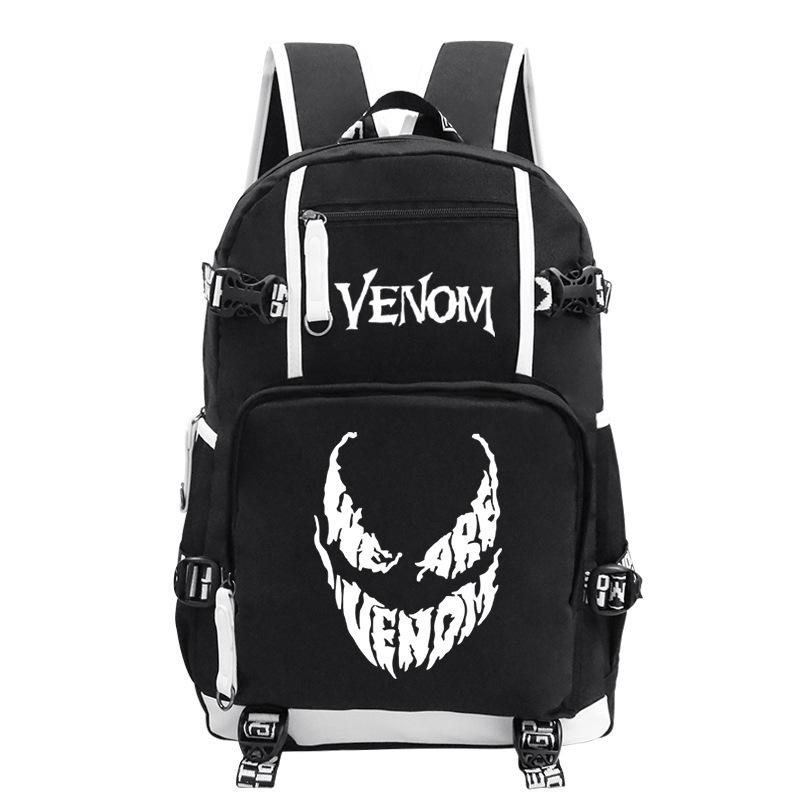 Venom Trend Campus Versatile Backpack Large Capacity Lightweight Student School Bag No specifications