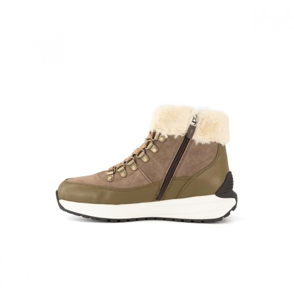 Daks Women Fur Comfort Boots  Khaki  Dlb311da63