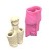 Pants Girl Pen Holder Flower Pot Silicone Molds Table Ornament Mould Plaster Making Tool Epoxy Resin Molds Easy To Clea