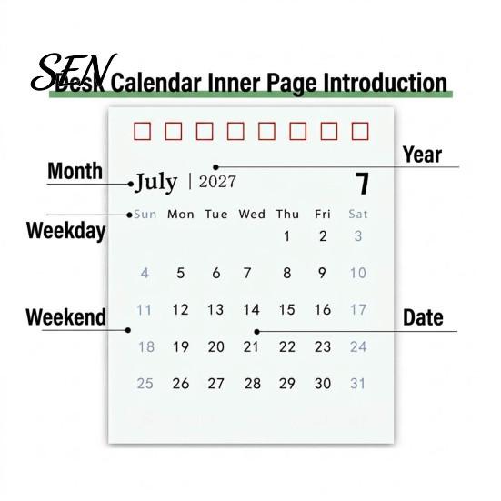 Tabletop Calendar 2026-2027 Mini Desk Calendar, 18 Months July 2026 to Dec 2027 Standing Flip Floral Theme with Twin-Wire Binding Thickened
