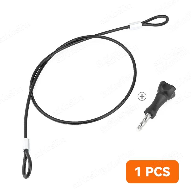 Anti-lost Wire Rope Safety Rope For GoPro 13 12 11 10 9 8 7 SJCAM AKASO Insta360 X5 X4 X3 DJI Osmo Action 5 4 Pocket 3 Accessory