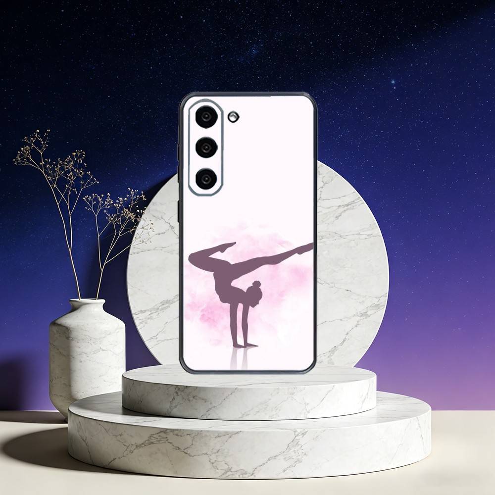 GYM Girl Gymnastic Phone Case For Samsung Galaxy A73,A72,A71,A70,A53,A52,A51,Others Soft Black Cover