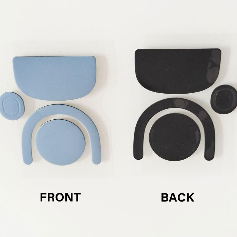 1Set Replacement Original Mouse Skates Mouse Feet Stickers for GPROX Superlight 2 Mouse Glides Curved Edges