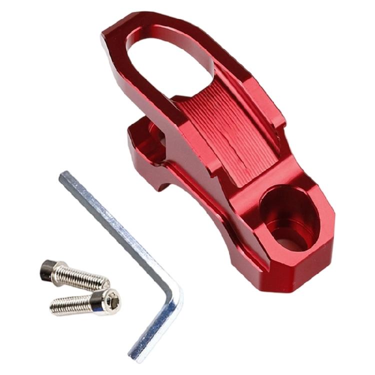 

Luggage Clamp Bracket Motorcycle Helmets Hook Clamp Aluminum Handlebar Mounted Bag Holder Helmets Hanger Hook червоний