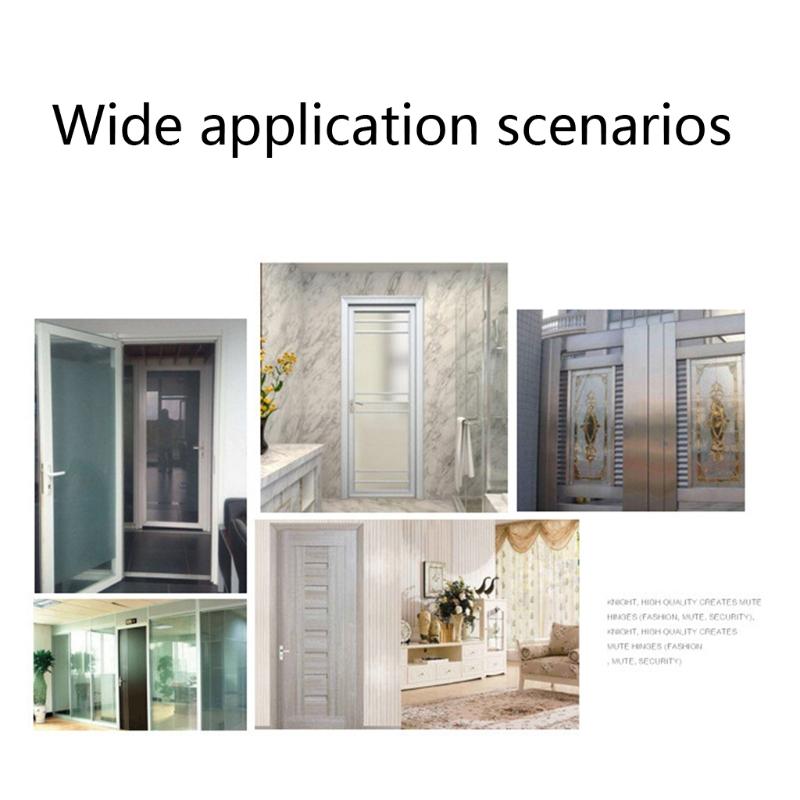 Stainless Steel Anti-collision Door Stopper Kick Down Door Holder Rubber Buffer Suitable for Homes Offices Punch Install
