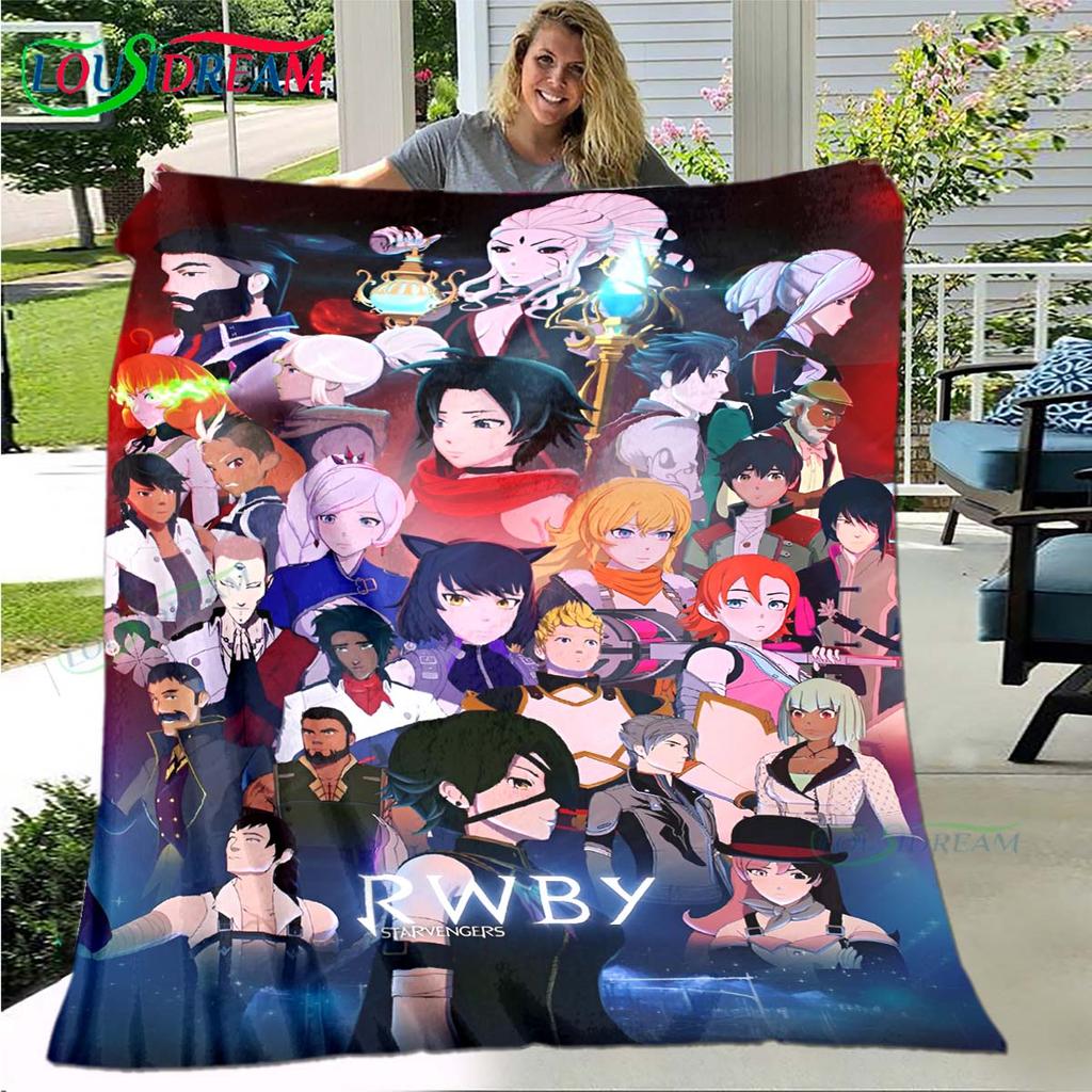 3D Fashion Cartoon R-RWBY Four Seasons Blanket Sofa Cover Travel Bed Plush Blanket Travel Office Break Blanket Gift