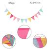 Colorful DIY Triangle Flag Bunting for Christmas, Wedding, Birthday, Party Decoration