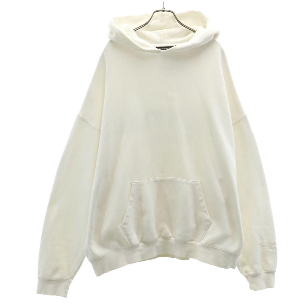 Essentials Sweat-shirts à manches longues avec logo au dos L blanc Homme Occasion