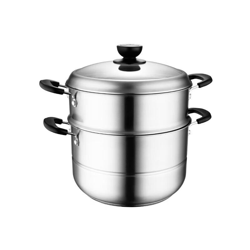 

ASD 304 Stainless Steel 2-Tier Steamer Pot