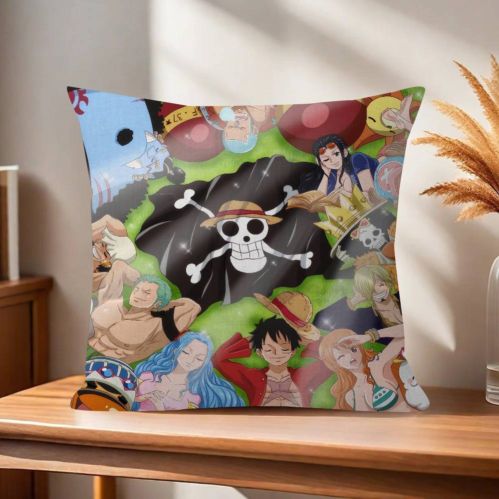 Pillow Cushion Cover Pillowcase Living Room Sofa Home Decor Customized Japan ooOne Piece Anime