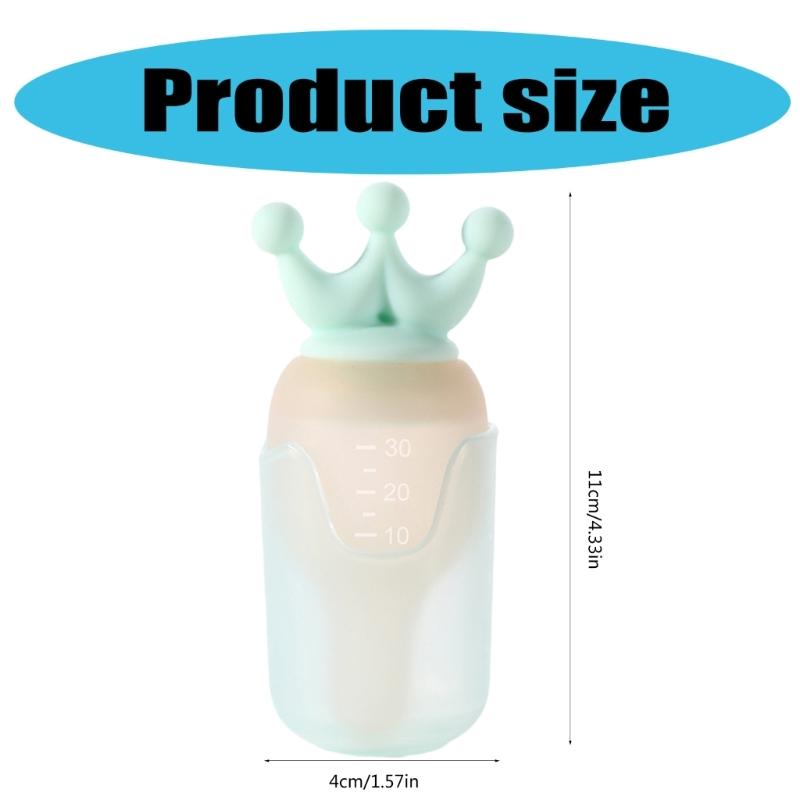 Alimentador Líquido para Bebés 30ML Silicona Utensilios de Alimentación para Entrenamiento para Niños Pequeños Fácil de Limpiar Previene Atoramiento y Sobredosis