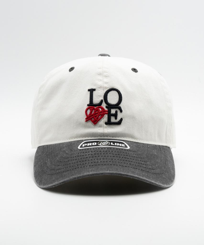Wieoldeuwoldeu Love Logo Pigment Color Block Ball Cap