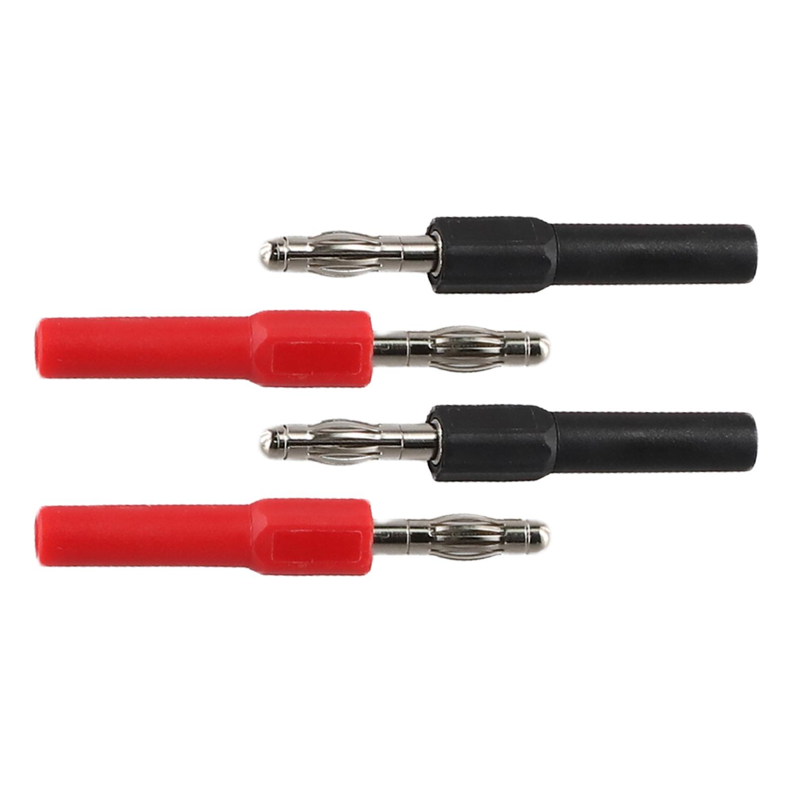 

Adapter Set for Test Equipment Featuring 4mm Male to 2mm Female Banana Connectors with 10A Current Rating and Lightweight Design 4PCS