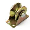 4PCS V-Groove Track Wheel 50mm Heavy Duty Sliding Gate Roller with Bracket