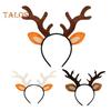 2 Stücke Hirschgeweih Stirnband Weihnachten Cosplay Haar Hoop Erwachsene Realistische Rentier Hörner Ohren Kostüm Haar-accessoire