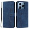 For Realme Note 60x 4G/C63 4G/C61 4G/Note 60 Case Wallet Imprinted PU Leather Phone Stand Cover