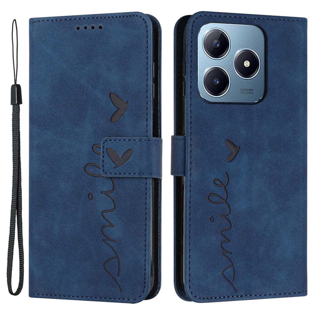 For Realme Note 60x 4G/C63 4G/C61 4G/Note 60 Case Wallet Imprinted PU Leather Phone Stand Cover