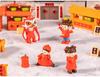 Pinenjoy Chinese New Year Figurine Miniature New Year Auspicious Resin Miniature Set Featuring Dancing and Red Traditional Lucky Gifts for Chinese New