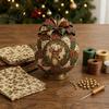 Einfaches Nähprojekt Gesteppter Stoff Weihnachtsbaumschmuck Kugel DIY-Kit Patchwork Bastelmaterial-Set Bastelbedarf für Erwachsene für Anfänger Handgefertigtes Weihnachten
