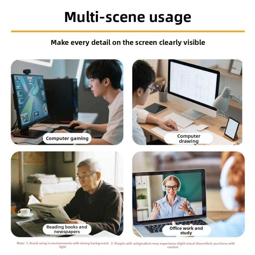 Acrylic Lens Laptop Screen Magnifier High-definition Large-sized Magnifier For Repair Work