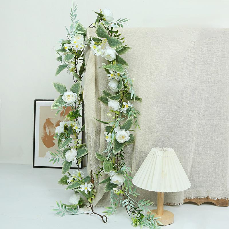 Simulation Rose Vine Home Wedding Wedding Arch Winding Decorative Vine Eucalyptus Leaves Simulation Vine