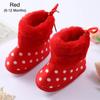 Toddler Cozy Fleece Soft Sole Non-Skid Boots First Walking Shoes Baby Snow Boots Infant Shoes