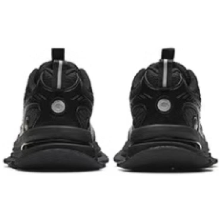 Anta Round Toe Lace-Up Casual Shock Absorbing Wear-Resistant Low-Top Running Shoes Men sneaker Black Gray 912345568A-1