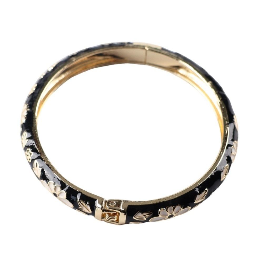Colorful Vintage Cloisonne Bangle Traditional Women's Hand Bracelet Flower Bangle  Jewelry Gifts