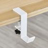 1Pcs Table Edge Double Hook Punch-Free Hanging Bag Hook Adjustable Desk Hanger Backpack Storage Hanging Hooks Holder
