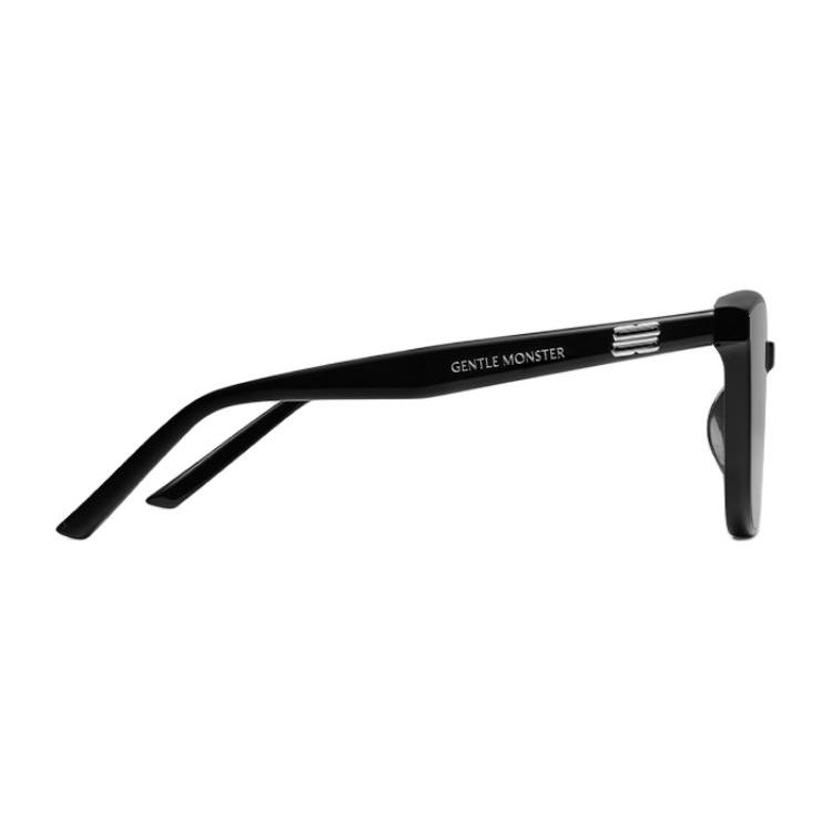 Gentle Monster Logo Arm Square Sunglasses Unisex Sunglasses Black PINO-01(BR)