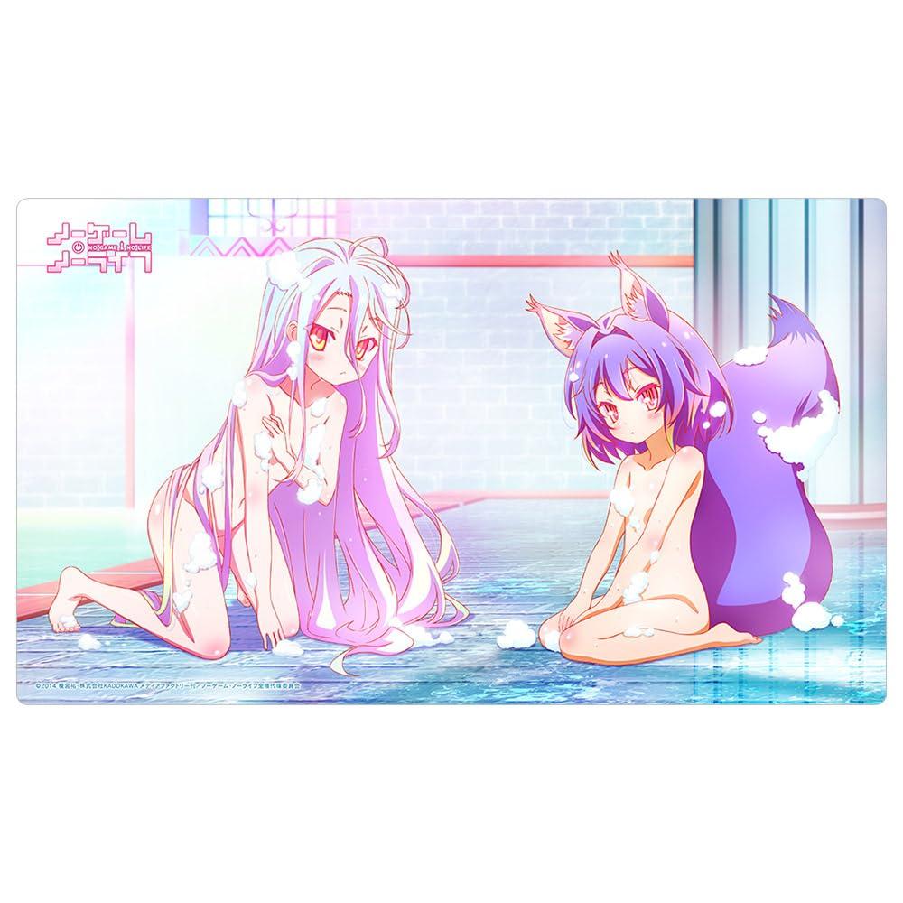 No Game No Life Резиновый коврик Хацусэ Изуна 60см x 35см x 2мм Полиэстер Ключ-th (Сиро и / Ванна) приблизительно. (ширина) (длина) (толщина)