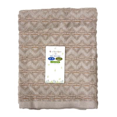 Bath 60 X 120 Antibacterial and Deodorizing with BN602426 Towel, Approx. Cm, Herbs, D-Herringbone Pattern, Brown,