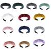 Knotted Headband for Women Fashion Knitted Fabric Hairhoop High Skull Wide Headband for Face Washing and Daily Skincare